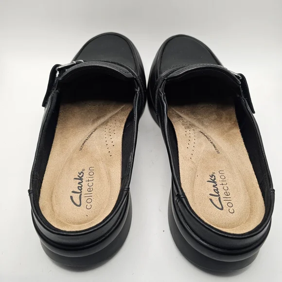 Clarks Women's Ellowyn Amelia Women's Slip-On Mules Black Size 8.5 - Picture 3 of 6
